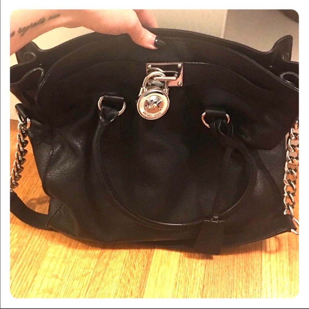 Michael Kors large leather Hamilton bag purse